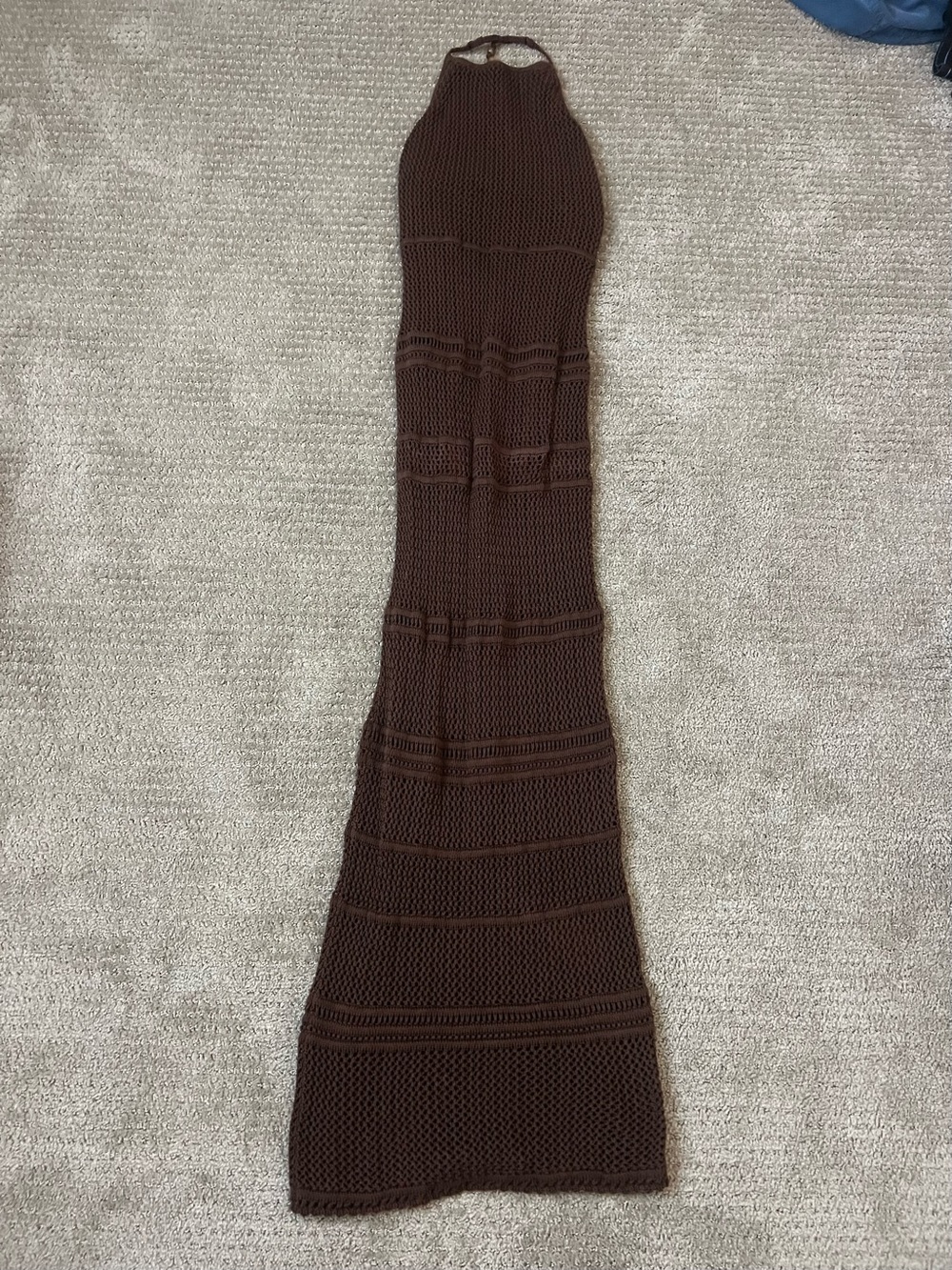 Abercrombie and Fitch Beaded crochet maxi dress